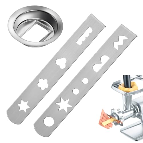 HJIAMA Spritzgebäckvorsatz Set, 8 Formen für Fleischwolf, Edelstahl Gebäckvorsatz Aufsatz für Spritzgebäck, Modell 5, Kompatibel mit Mum 4 & Mum 5 HJIAMA Spritzgebäckvorsatz Set, 8 Formen für Fleischwolf, Edelstahl Gebäckvorsatz Aufsatz für Spritzgebäck, Modell 5, Kompatibel mit Mum 4 & Mum 5