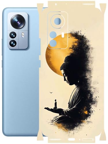 Image of AtOdds - Full Body Back Screen Guard Protector Film - Lamination Wrap Skin Sticker Compatible with XIAOMI Mi 12 PRO | Scratchproof Matte Finish (Divine)