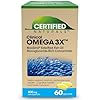 Omega 3X Gelcaps by Certified Naturals - Omega 3 Supplements - Supports Heart Health - Bioavailable - Made in Canada - 60 Gelcaps