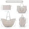 TIAASTAP Tote Bag Kunstleder Handtasche Damen Groß Shopper Tasche Elegante Schultertasche Gross Umhängetasche Henkeltaschen Shopper Bag Handbags Tragetasche Beuteltasche für Einkaufen Reisen #5