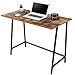BAKAJI Scrivania Tavolo da Lavoro Porta Pc Computer Piano in Legno MDF Effetto Anticato con Struttura in Metallo Arredamento Casa Ufficio Design Moderno Industriale Dimensione 100 x 50 x H75 cm