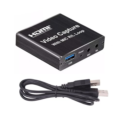 HDMI Video Capture Card, USB 3.0 Capture Adapter Video Converter Support 1080P for Video Game Recording Live Streaming Broadcasting
