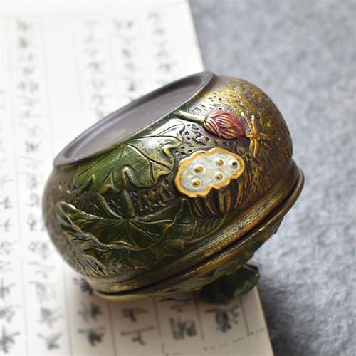 Accessoires de méditation TUSUOD et brûleur d'encens rétro lotus - 6