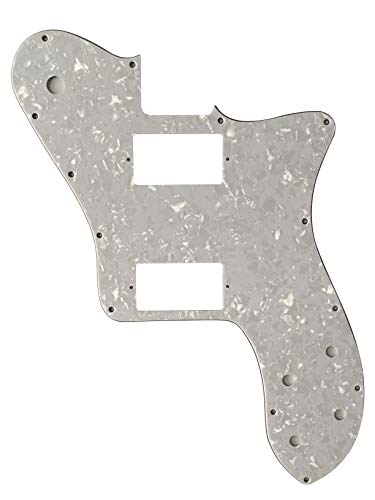Guitar Parts For Fender US '72 Telecaster Deluxe Reissue PAF Guitar Pickguard (4 Ply White Pearl)