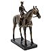 Lukitas Horse Rider Statues and Sculptures, Racing Figurine Home Decor, Equestrian Gift for Horse Lovers, Horseback Riding Ornament, Resin 10.5''
