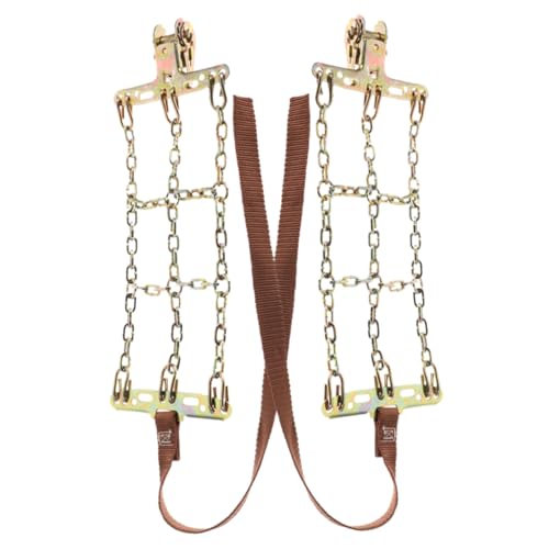 STOBAZA 2pcs Car Tire Wheel Chains Winter Snow Chains Anti-slip Easy Install Strong Steel Safe for Vehicles