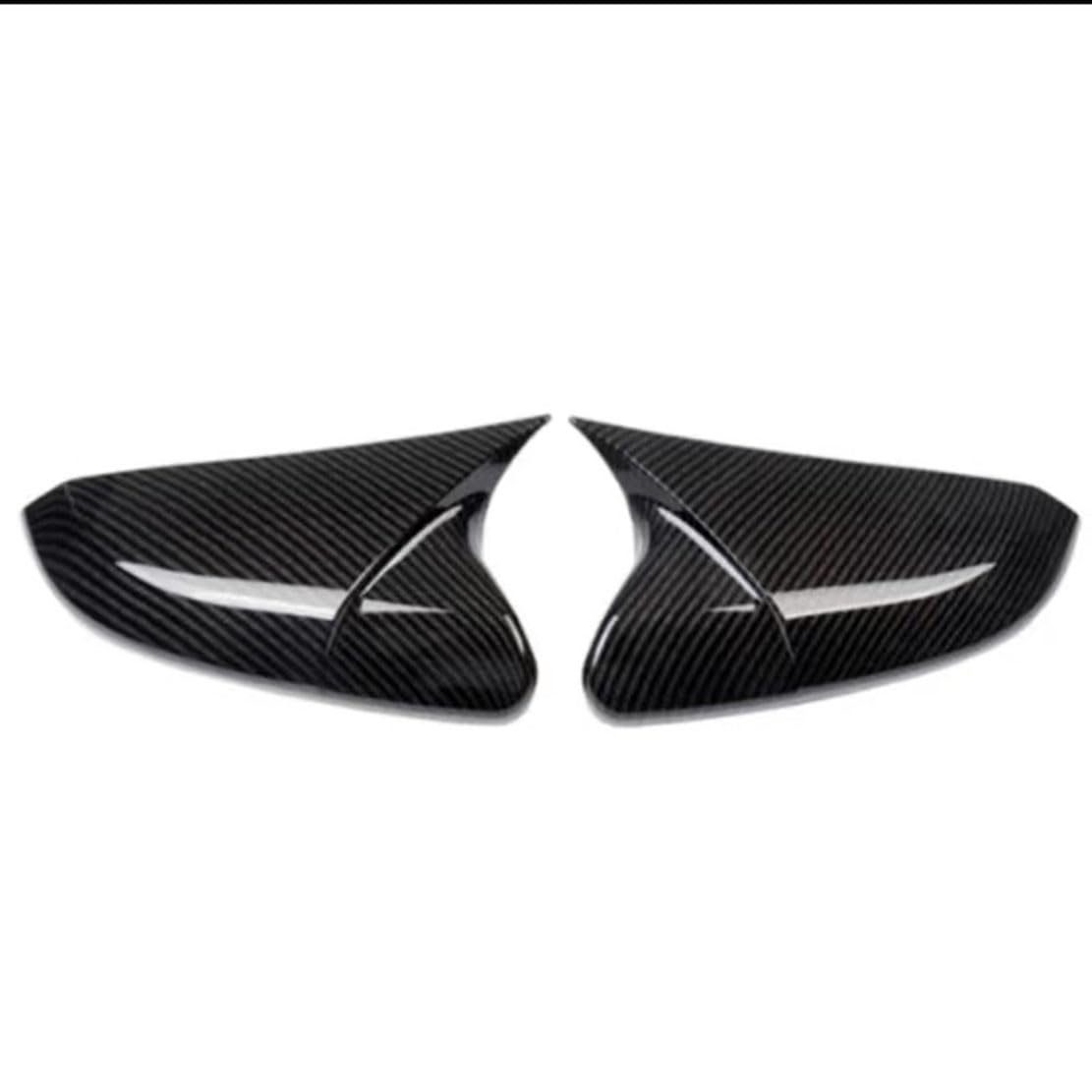 MSMDG Car wing mirror cover,Compatible with Honda Civic FK7 FK8 2016–2021,Auto Parts,black