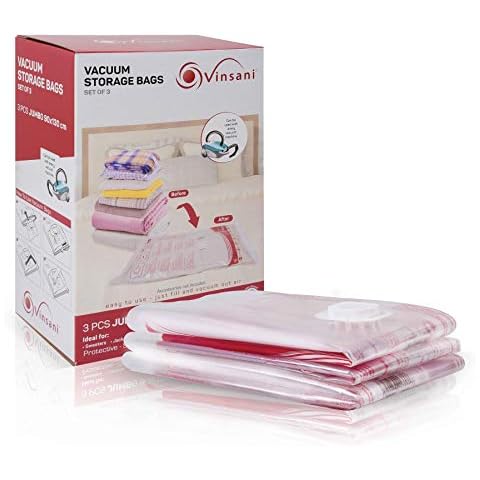Vinsani Jumbo Vacuum Storage Bags 3 Pack Cover
