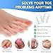 Silicone Anti-Friction Toe Protector, Breathable Gel Toe Sleeves for Little Toes, Reusable Transparent Toe Covers for Blisters, Calluses, Corns, Pressure & Friction Relief (20Pcs)