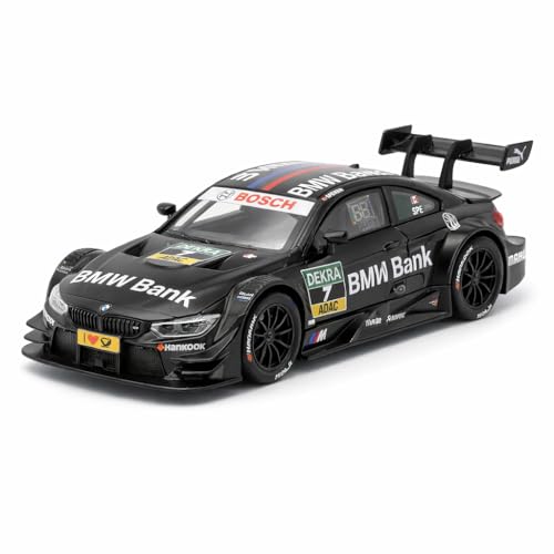 Image of Wizplex RMZ Hobby BMW M4 DTM 2017 Die-Cast Car 1:32 Scale Model Vehicle BMW Bank #7 Black Pull Back Toy for Boys