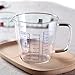 TKUS 250ml 500ml Heat-resisting Glass Measuring Cup Milk Scale Microwave Measure Jug (250ml)