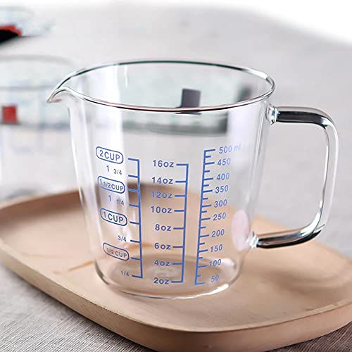 Vaso medidor de vidrio 250 ml resistente al calor miniatura 4