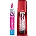 SodaStream Terra Sparkling Water Maker Bundle (Red), with CO2, Dishwasher Safe Bottles, and Bubly Drops Flavors