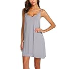 Ekouaer Women Nightdress Soft Sleepshirts Sleeveless Pajama Dress Short Sleepwear Causal Nightgowns