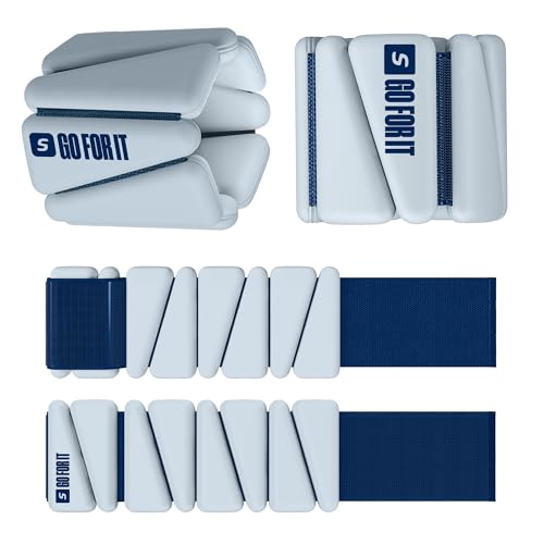 SPORTBIT Wrist and Ankle Weights for Women, Grey