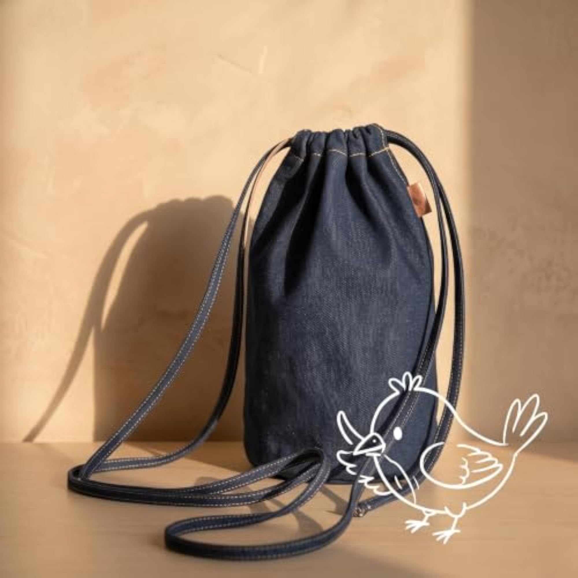 Denim Bag for Hair Dryer, Stylish Storage Solution