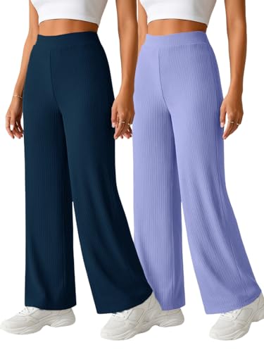 Image of Pinkmint Women High Waist Trousers,Soft & Comfortable Elastic Waist Closure Pants,Casual Wear for Daily & Travel Use (Available in Plus Size) (Combo of 2)