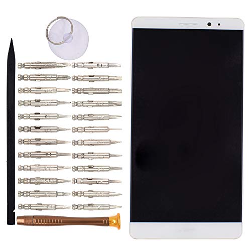 Image of Pre Install LCD Display Touch Digitizer Screen Assembly for Huawei Mate 8 Huawei Ascend Mate8(White)[Frame Included]