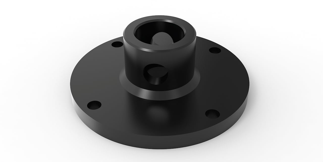 Joma-Tech | Rotatorflansch Ø 60 mm ohne Befestigungsset | für Drehmotor, Rotator, Verladezange