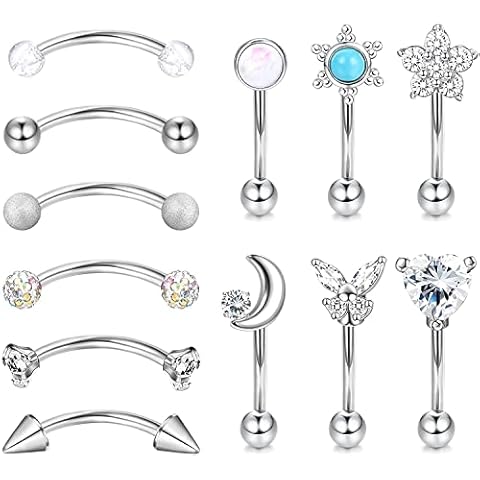 LOLIAS 12 Piezas Piercings de Banana Cover