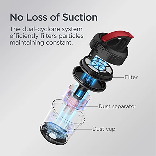 Eureka Whirlwind Bagless Canister Vacuum Cleaner, Lightweight Vac For Carpets And Hard Floors, Red #TOP3