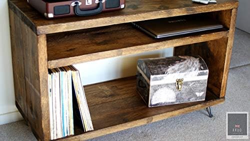 Record Player Stand | Vinyl Record Storage | Turntable Stand | Scaffold Furniture | Rustic TV Stand | Tv Cabinet | Retro tv stand | KRUD-37