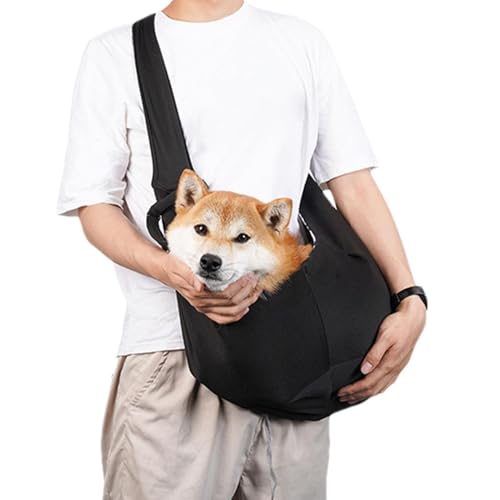 Transportín para perros pequeños, Bolsa de hombro reversible para perros pequeños, Transportador para cachorros transpirable, arnés para transportines para mascotas con correa