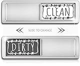 Dishwasher Magnet, Clean Dirty Sign Indicator For Kitchen Dishwasher Non-Scratch Easy To Read And...