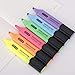 ZEYAR Highlighter, Chisel Tip Marker Pen, AP Certified, Assorted Colors, Water Based, Quick Dry (6 Candy Colors)