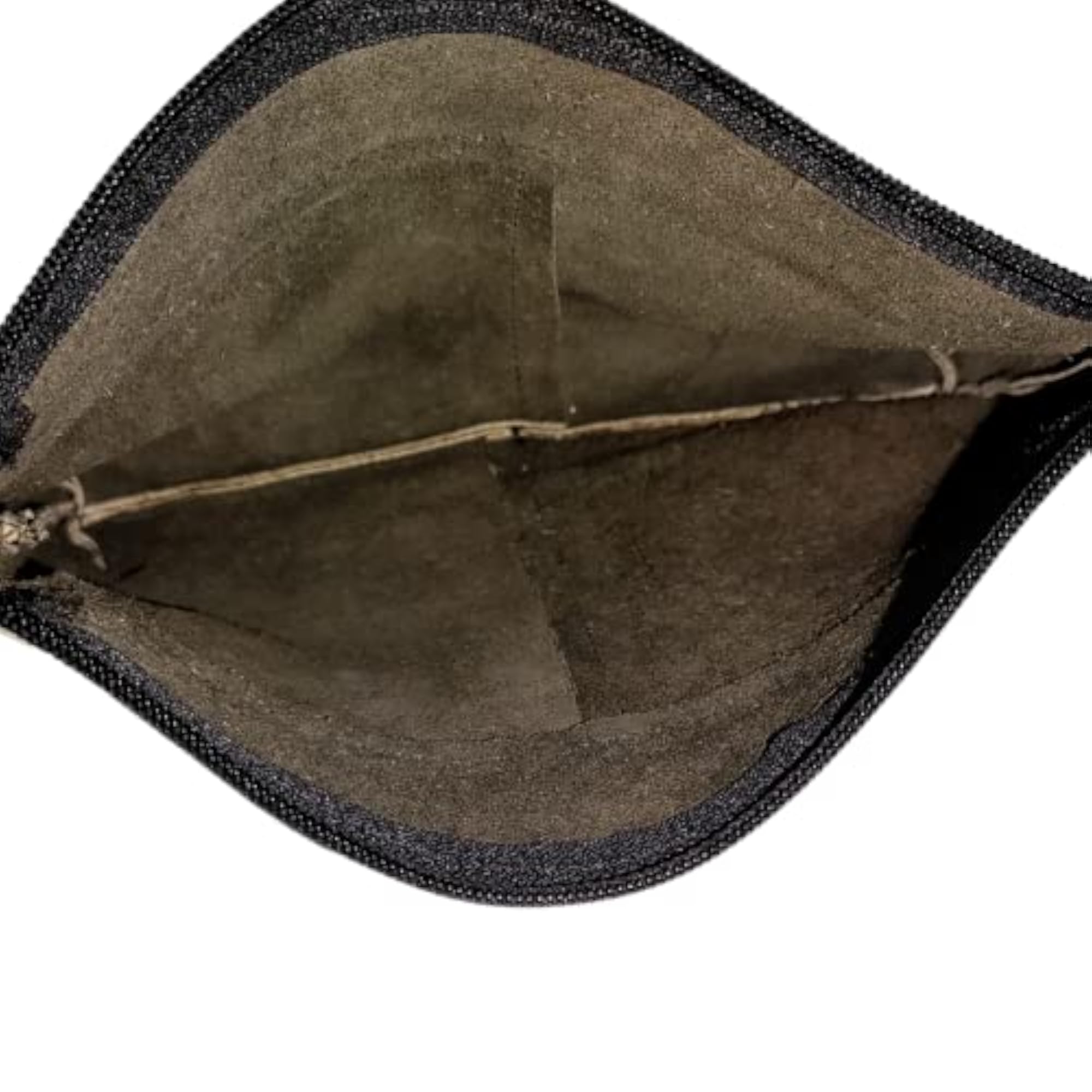 Leather Cosmetic Bag Zipper Pouch, Travel Friendly