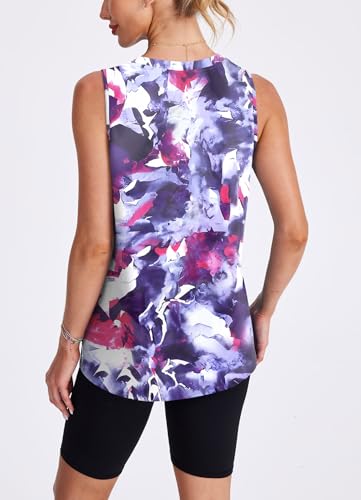 Image of Womens Workout Tank Tops Lightweight Sleeveless Shirts for Women Loose Fit Tops for Athletic Running Tennis Yoga