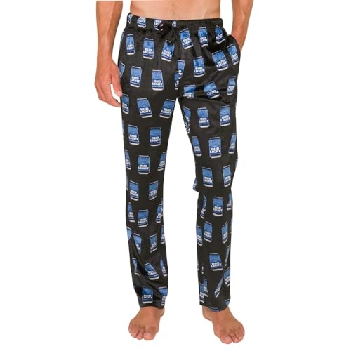 CRAZY BOXER Mens Bud Lite 2 Piece Lounge Set Casual - Black - Size S2