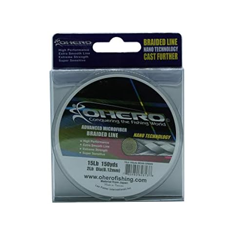 Ohero Advanced Microfiber Braided Fishing Line 300 Yards (Mixed Color, 10 Lb) Cover