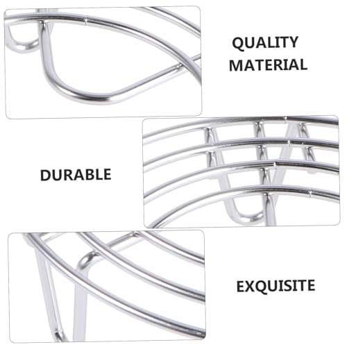 EXAOMBLE ステンレス製高脚蒸しスタンド 多機能調理用ラウンドスチームラック 電気炊飯器対応 耐摩耗性設計 食材直蒸しで時短調理キッチン