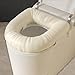 JISADER Toilet Seat Riser Easy to Clean Reusable Flexible Raised Toilet Seat Cushion Adds 3 Inches for Handicap Disabled Elderly, Beige