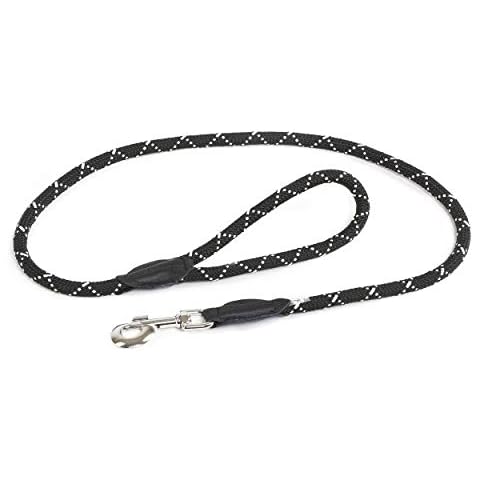 Julius-K9 IDC Rope Leash, 12 mm x 1.2 m, Fluorescent Black Cover