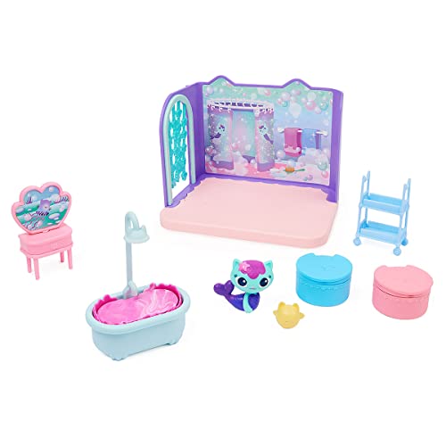 Gabby's Dollhouse - Playset de Luxo - Banheiro com Mercat