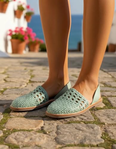 Image of Macarena Collection Womens Shoes Leather Sandals for Women | Huarache Handmade Mexican Sandals Women | Comfortable & Stylish Womens Sandals 2340