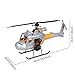 Airplane Decor Helicopter Display Gift Miniature Toy Helicopter Model Craft Aircraft Decoration for Living Room Desktop Shelf, Yellow