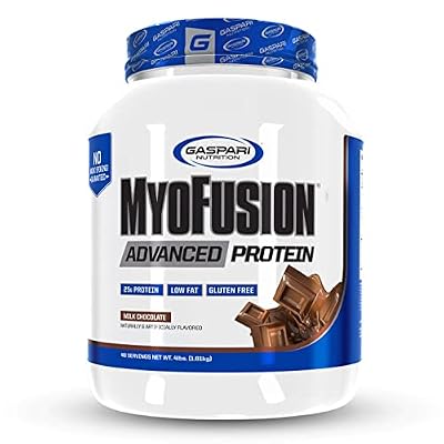 Gaspari Nutrition Myofusion Advanced Protein, Chocolate, 64 Ounce(Packing May Vary), 4 Pound (Pack of 1) (P20865)