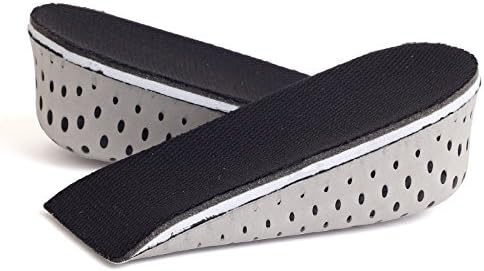 One Pair Hard Breathable Memory Foam Height Increase Insole Invisible Increased Heel Lifting Inserts Shoe Lifts Shoe Pads Elevator Insoles for Men Women (2cm Height)