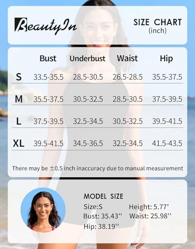 beautyin Boyleg Swimsuits for Women Athletic One Piece Bathing Suit Crisscross Back Swimwear 6