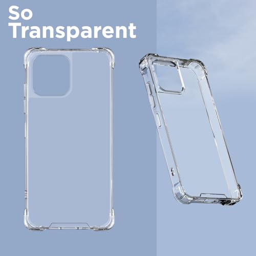 Image of Pikkme Back Cover for Oppo K13 5G Raised Edges Shockproof Clear PC + TPU Transparent Protective Phone Bumper Case(Transparent)
