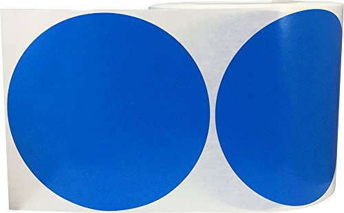 Étiquettes de codage couleur bleu 5 pouces pour marquage - 2