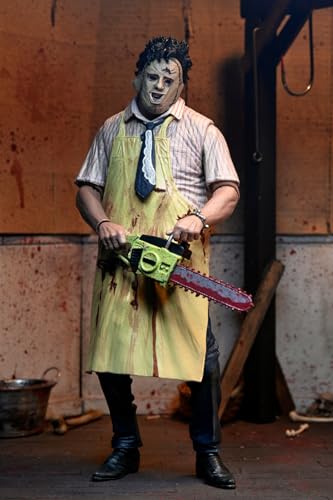 Figura Leatherface Texas Chainsaw Massacre de 18 cm coleccionable con accesorios de terror 7