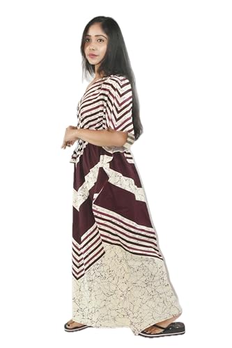 Image of BDROX Pure Cotton Indonesian Kaftan Nighty Full Length