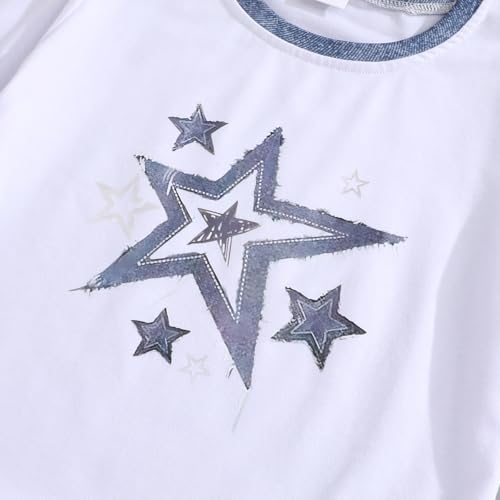 Image of Ayzozuy Kid Girl Clothes Shorts Set 2 Piece Outfits Summer Casual Short Sleeve Top and Shorts Set for Girls 4-7
