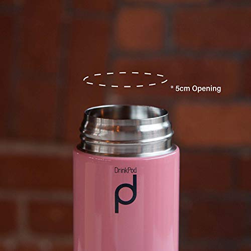 Pioneer Flasks Termo de cápsula aislada al vacío a Prueba de Fugas, Acero Inoxidable, Rosa, 21 x 7 x 7 cm - Imagen 5