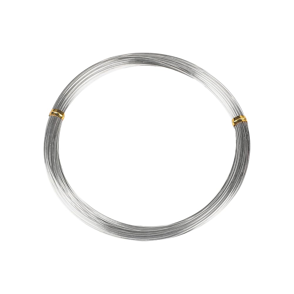 3mm x 10m Silver Bendable Aluminum Wire Thick Modelling Metal Wrapping Weaving Wire Armature Art Craft Wires Bonsai Tree Training Wires for DIY Skeleton