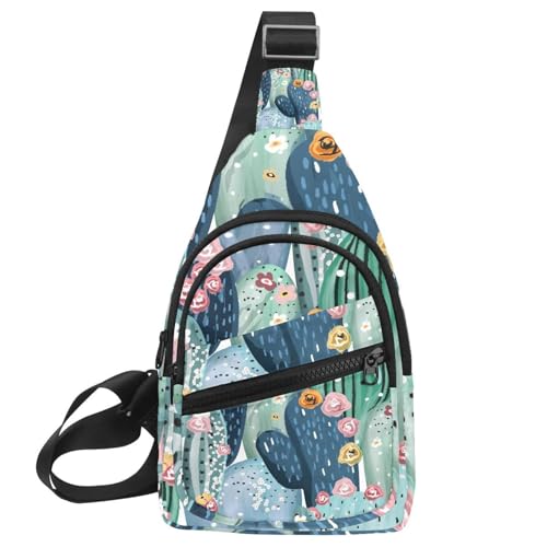Sac à bandoulière imperméable anti-pluie sacoche fleurs colorées mixte